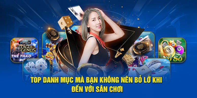 Giới thiệu sảnh HP và top các danh mục bạn không nên bỏ lỡ