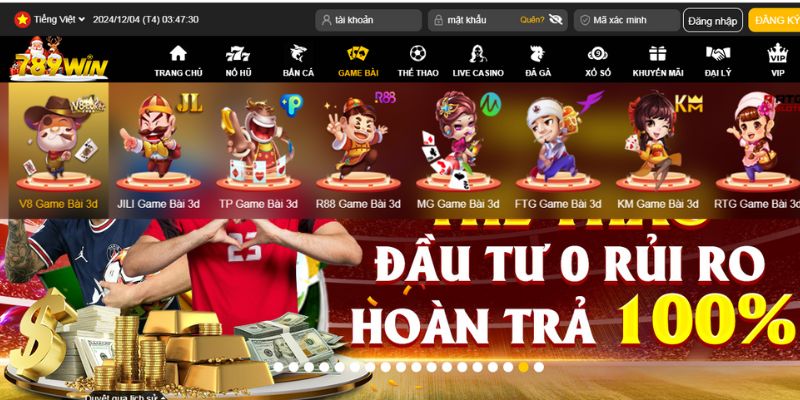 Giới thiệu sảnh V8 game bài - Chinh phục những trò chơi đẳng cấp